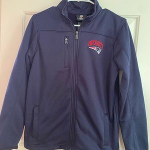 NFL New England Patriots Zip-Up Navy Jacket